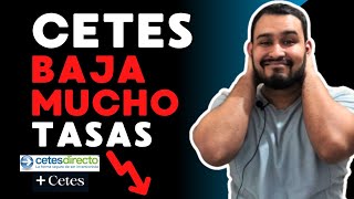 Cetes BAJA DEMASIADO sus TASAS tras anuncio de Banxico 😱📉 [upl. by Ridglea]