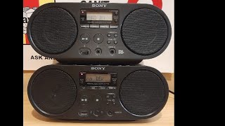 SONY ZSPS55B amp SONY ZSPS50 CD BOOMBOX [upl. by Pierrette138]