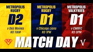 Metropolis Valkyries vs Chicago Womens Rugby Club [upl. by Nylasor]