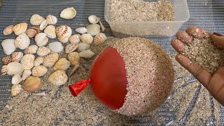 How To Make Flower Vase From Seashells And Sand  Flower Pot Making [upl. by Eirek]