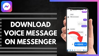 How To Download Voice Message On Messenger [upl. by Talyah128]