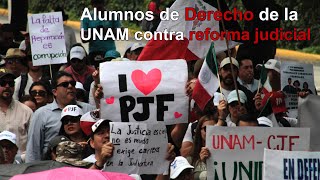 Marchan estudiantes de Derecho de la UNAM en contra de reforma judicial [upl. by Slosberg343]