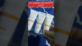 Unboxing vlcc papaya fruit facial kitflipkart haulshorts [upl. by Ithsav]