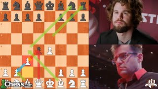 El Peligroso Gambito Danés Carlsen Vs Aronian [upl. by Adnarahs]