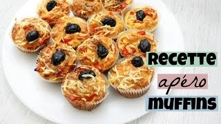 RECETTE APERO muffins façon pizza [upl. by Torrell]