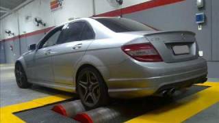 MERCEDES C63 AMG 0 a 320 Kmh Reprogramação da central e instalação de filtros esportivos [upl. by Sema884]