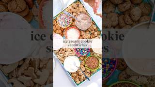 Ice Cream Cookie Sandwiches icecreamparty icecreamcookies icecreamdessert [upl. by Syl]