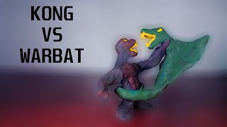 Kong vs Warbat Stop Motion [upl. by Enileuqaj643]