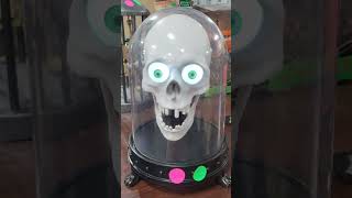 1 Vintage Gemmy Halloween Animated Skull Eyes Light up [upl. by Schram]