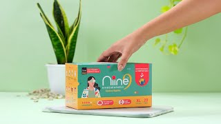 Niine Biodegradable Sanitary Napkin A sustainable period hygiene solution [upl. by Ilrebmyk]