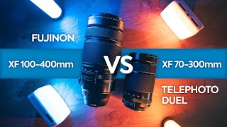 Fujinon XF 100400mm f4556 vs XF 70300mm f4056 Telephoto Zoom Lens Comparison [upl. by Noirret]