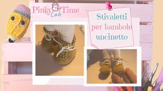 BAMBOLE AMIGURUMI  Come fare i stivaletti [upl. by Templa]