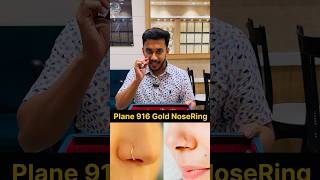 Plain Nose Ring amp Ear Ring Collection 🤩kothamangalam nosering gold 22ct 916gold lightweight [upl. by Noelc]