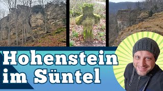 Der Hohenstein im Süntel  Wanderung Grüner Altar  Teufelskanzel  Blutbachtal  Riddekreuz [upl. by Enitsed]