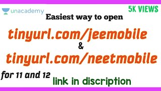 How to open tinyurlcomjeemobile or tinyurlcomneetmobile [upl. by Oicam535]