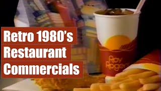 Old Restaurant Commercials from the 1980s  60 minutes of 80s nostalgia [upl. by Ahsikram]