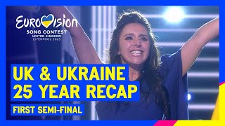 UK amp Ukraine  25 years of Eurovision  UnitedByMusic 🇺🇦🇬🇧 [upl. by Ynnam]