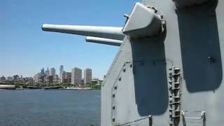 Battleship New Jersey 4  Walking around a 5quot gun turret [upl. by Eemaj]