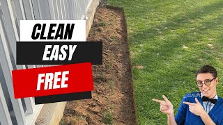 EASY Edging for your MULCH BEDS  STRAIGHT EDGES [upl. by Yovonnda]