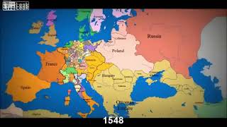 Europe map from 1140 to 2012 [upl. by Ynattyrb505]