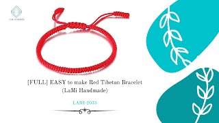 Easiest Way to Make Tibetan Lucky Bracelet [upl. by Bodkin]