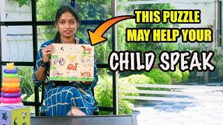 Tips to improve childs speech using a simple puzzle board [upl. by Katrinka]