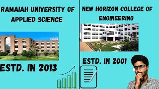 New Horizon vs MSRamaiah University  Honest Review  Anurag Thakur [upl. by Goldner]