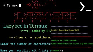 How to create wordlist using Termux Easiest way to create a wordlist file [upl. by Sirenay982]