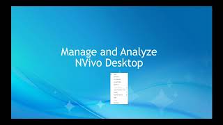 Whats in new NVivo PC version [upl. by Sitnerp]