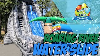 Roaring River Water Slide  Laugh n Leap Amusements  Giant Inflatable Water Slide Rental [upl. by Ueih129]