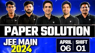 JEE Main 2024 Paper SolutionDiscussion ATTEMPT 2  6th April  SHIFT 1 🔥 [upl. by Anatlus753]