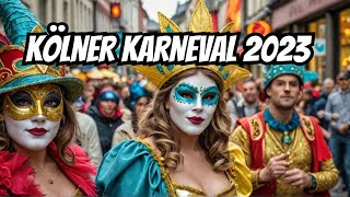 Kölner Karneval 1111 Partymeile auf der Luxemburger Straße KölnSüd 🎉 Cologne Carnival 2023 in 4K [upl. by Annora]