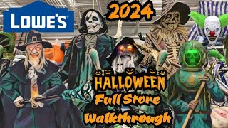 LOWES Halloween Decor NEW 2024 Store Walkthrough Best Animatronics Yet [upl. by Eimot]