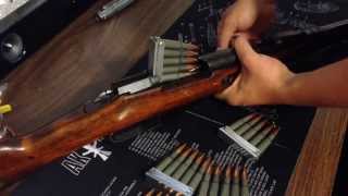 Correct way to load a Mosin Nagant 9130 with stripper clips [upl. by Aettam]