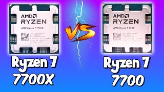 Why Pay More AMD Ryzen 7 7700X vs Ryzen 7 7700 [upl. by Anahs]