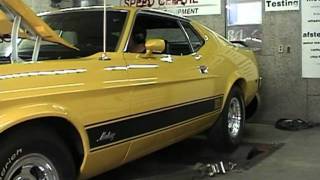 dyno testbank 73 mustang mach1 [upl. by Acilejna384]