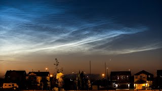 Noctilucent Clouds over Southern Alberta [upl. by Valdemar]