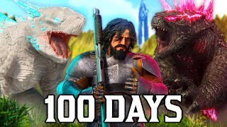 I Survived 100 Days in ARK Monsterverse [upl. by Anasxor]