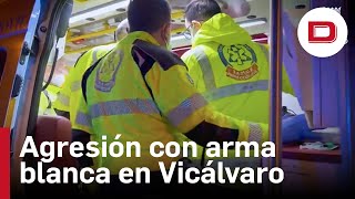 Un hombre herido tras sufrir una agresión con un arma blanca en Vicálvaro [upl. by Hayyim289]