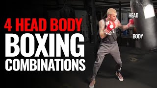 4 quotHead  Bodyquot BOXING COMBINATIONS That You Should DO [upl. by Cacka681]