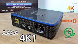 Aaxa 4K1  Worlds Smallest and Most Affordable 4K UHD Projector [upl. by Landrum906]