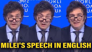 MILEIS 2024 DAVOS TALK TRANSLATED TO ENGLISH BY AI IN HIS OWN ACCENT [upl. by Eiramanit417]