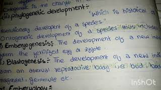 Ontogenetic Development  According to Berrvills [upl. by Annoek]