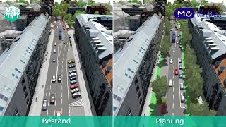 3DAnimation Radentscheid PaulHeyseStraße [upl. by Aikin]