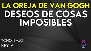 La Oreja De Van Gogh  Deseo De Cosas Imposibles  Karaoke Instrumental  Bajo [upl. by Elbart235]