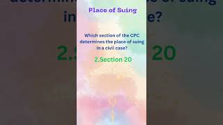 8 Place of suing  AIBE  CPC 1908  Section 20 of CPC 1908 [upl. by Mcintosh851]