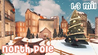 North Pole SpeedBuild  ROBLOX BLOXBURG   tour [upl. by Barnett]