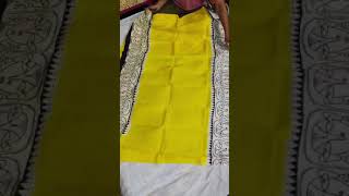 Puresilk block print saree With silkmark aabhafashion onlineshopping [upl. by Hobbs]