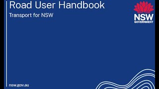 New South Wales Road User Handbook 2024 Audio Video Book Bookmarked Chapters Driver Manual [upl. by Geraint]