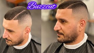 Buzz cut fade tutorial 2023 🔥haircut transformation 💈hairstyle youtube [upl. by Nosreh994]